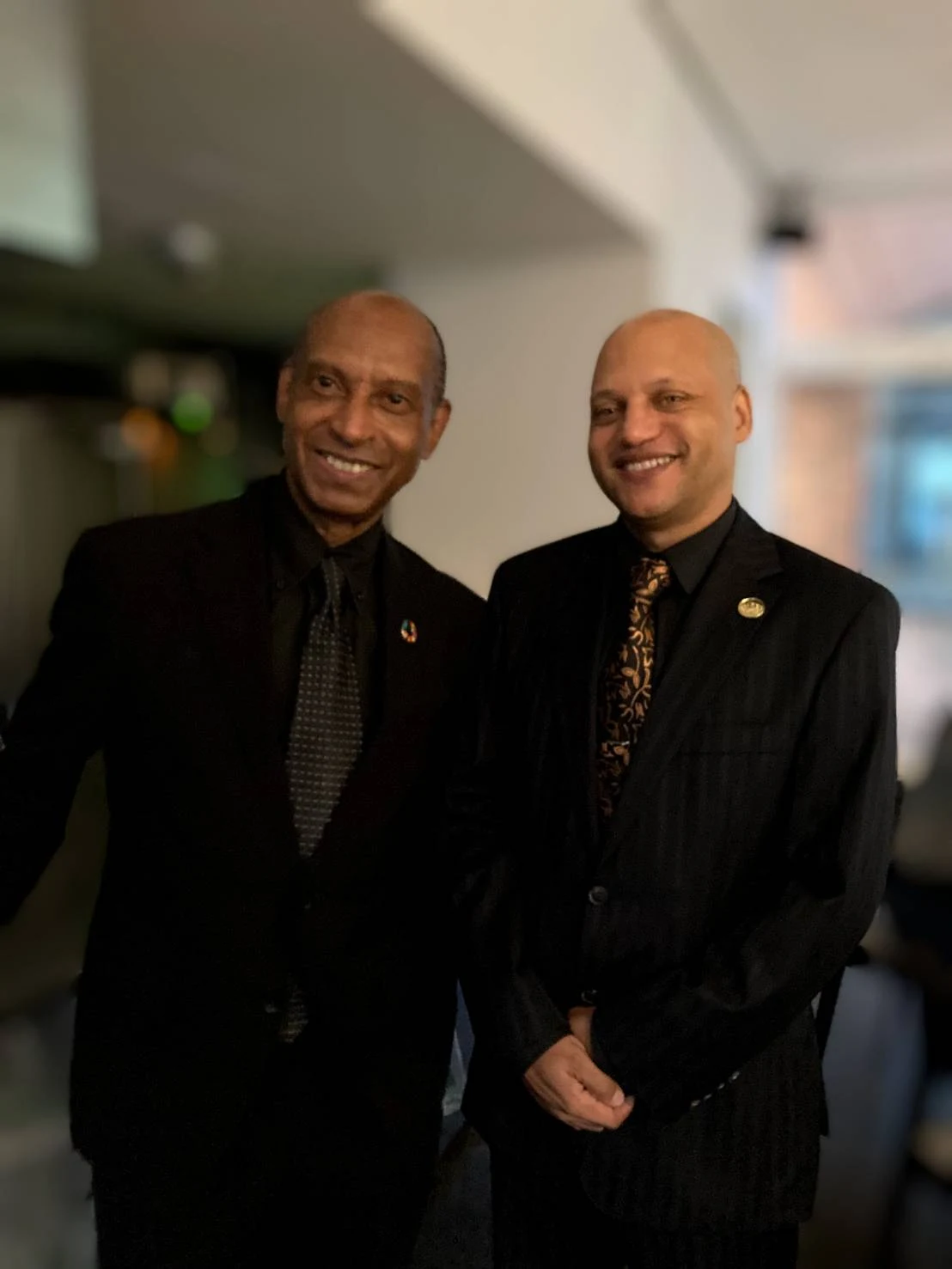 Lloyd and Thom together at an event